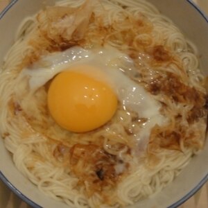 飲んだ後の〆は☆あっさりした｢月見そうめん｣